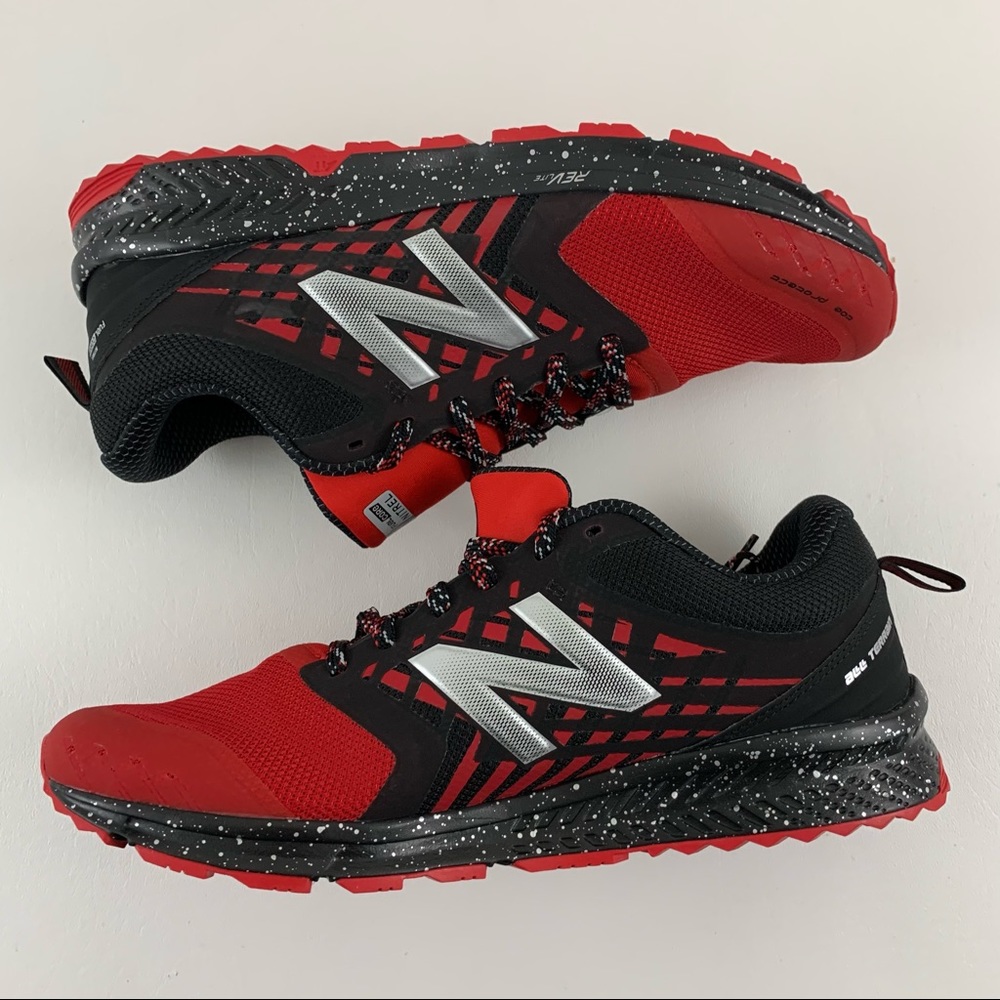 New Balance Red Speckled Sneakers - Picture 3 of 12